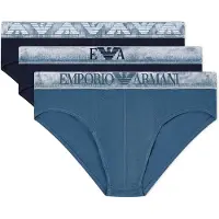 Emporio Armani Emporio Armanitil mænd. EM000258_AF18886 Sæt 3 trusser Pasform blå, navy (XL), Afslappet, Bomuld