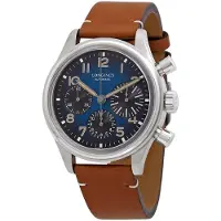 Longines Herreur L2.816.1.93.2 Avigation Big Eye Blå/Læder Ø41 mm
