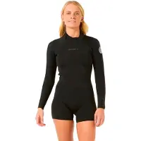 Rip Curl D/patrol 2/2 Mm Spring Langærmet Shorty-våddragt Med Lynlås Bagpå Til Damer