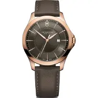 Victorinox Swiss Army Herreur 241908 Alliance Grå/Læder Ø40 mm