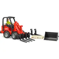 BRUDER Schäffer Compact loader 2630 with figure and accessories toy