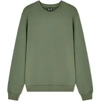 EA7 EA7til mænd. 7M001489_AF17787 Sweatshirt Logo Series grøn (XS), Sport, Bomuld, Sportstøj, Klassisk, Multisport, Korte ærmer