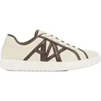 Armani Exchange A|X Armani Exchangetil kvinder. XW002851AF22752MZ732 Træningssko med stort logo, hvid (38), Fast, Blonder, Casual