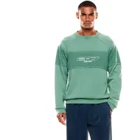 Emporio Armani EA7til mænd. 7M001499_AF22483 Sweatshirt Logo Series grøn (XS), Casual, Polyester, Lange ærmer