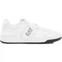 EA7 EA7unisex. X8X234_XK422 Sneakers i læder Baseline hvid, sort (46 2/3), Fast, Blonder, Casual
