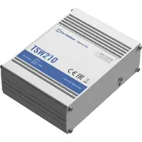 Teltonika TSW210 - Switch - industriel - ikke administreret - 8 x 10/100/1000 + 2 x SFP - DIN monterbar på skinne, overflademonterbar
