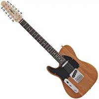 Gear4Music Knoxville Left Handed Deluxe 12-strenget elektrisk guitar fra