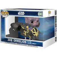 Funko POP! Rides Deluxe: Star Wars: The Mandalorian & Grogu-zeb Orrelios (razor Crest) Figur