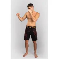 Venum Quetzal Fury Fightshorts Sort Rød Orange
