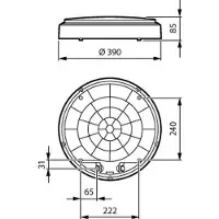 Philips CoreLine Væg/Loft All-in WL140V 1400-4050lm/827-830-840 IP65 IK10 Hvid