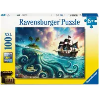 Ravensburger Puslespil - 100 Brikker XXL - Pirate Treasure - - OneSize - Puslespil