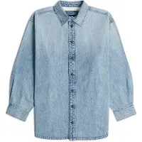 G-Star Maxi Overshirt - Light blue - Women