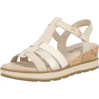 Caprice Heeled sandal, white, made of Leather without heel, Size 39