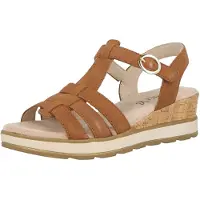 Caprice Heeled sandal, brown, made of Leather without heel, Size 39