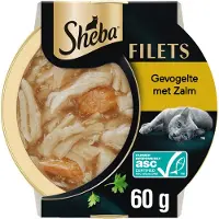 Sheba Filets med Fjerkræ og Laks i Sauce