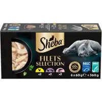 Sheba Filets Selection - Kylling & Laks
