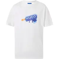HUGO Noglasy Blue T-shirt Med Korte ærmer