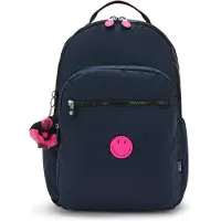 Kipling Rygsæk 'Seoul Lap' mørkeblå / neonpink