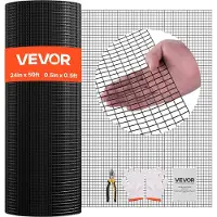 Vevor Hardwaredug 61 cm x 15,2 m, 1/2 tomme 19 gauge galvaniseret trådnetrulle, vejrbestandigt vinylbelagt hønsenethegn, kraftigt svejset haveplantehegn til kaninbur, slangehegn