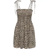 ONLY Sommerkjole 'ONLEmmia' beige / lysebrun / sort