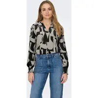 ONLY Bluse 'ONLMette' beige / sort