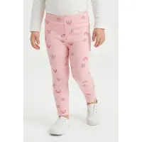 Happy girls Leggings lilla / pink / hvid