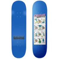 Cruzade Lessons III 8.1"x31.53" Square High Skateboard deck mønster