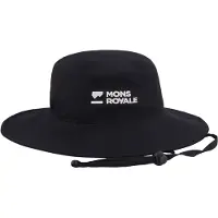 Mons Royale - Vandretøj - Velocity Bucket Hat Black til Unisex - Størrelse S/M - Sort