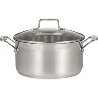Scanpan Impact gryde med låg 4,8 L Rustfrit stål