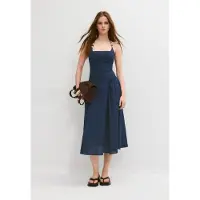 Stradivarius Midikjole Med Halterneck Og Perledetaljer 0-010 L
