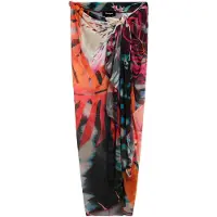 Desigual Strandhåndklæde beige / orange / magenta / sort