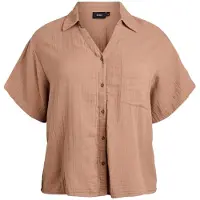 Zizzi Bluse 'Vivu' mokka