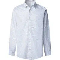 Pepe Jeans Pepe Jeanstil mænd. PM3091191 Padua-skjorte hvid (M), Casual, Bomuld, Lange ærmer
