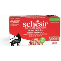 Schesir Økonomipakke Complete Nutrition Filet i gelé 24 x 50 g - Tun med rejer