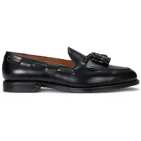Ralph Lauren Polo Ralph Laurentil mænd. 811967540002 Maestra lædermokkasiner sort (41), Fast, Ingen, Casual