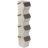 TATAY Stabelbare Genbrugsbeholdere 20l 4 Enheder