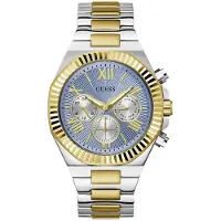 GUESS Herreur GW0703G3 Equity Blå/Gul guldtonet stål Ø44 mm