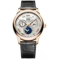 Chopard Herreur 161927-5001 L.U.C Lunar Sølvfarvet/Læder Ø43 mm