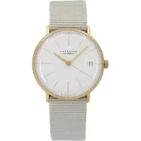 Junghans Dameur 27/7006.02 Max Bill Hvid/Tekstil Ø34 mm