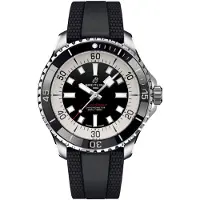 Breitling Herreur A17376211B1S1 Superocean Automatic 44 Sort/Gummi