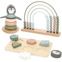 Woomax Wooden 3 Games Set Læringsspil
