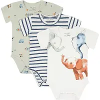 Hust and Claire Body k/æ - 3-pak - Bertram - Green Foam - - 74 - Body K/Æ