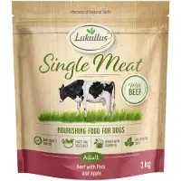 Lukullus Single Meat Oksekød - Økonomipakke: 5 x 1 kg ny opskrift