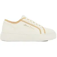 Armani Exchange A|X Armani Exchangetil kvinder. XW002804AF25158MZ128 Lifestyle træningssko i beige (38.5), Sort, 3-5 cm, Blonder, Casual