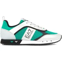 EA7 EA7unisex. 7X000334_AF18610 Træningssko Sort & hvid Snørebånd sølv, grøn (42), Blå, Fast, Blonder, Sport, Mesh
