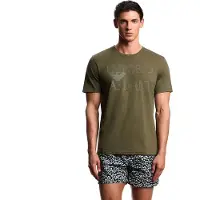 Emporio Armani Emporio Armanitil mænd. EM000574_AF20434 Grøn T-shirt i bomuld (XL), Casual, Korte ærmer
