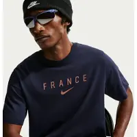 Nike Frankrig T-Shirt Woodmark VM 2026 - Blå/Kobber - , størrelse Medium