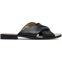Caprice Mule, black, made of Leather with Block heel, Size 41