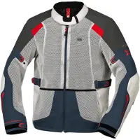 IXS Tourster-Bigair 1.0 Tekstiljakke Grå/Blå/Rød L