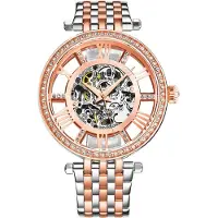 Stührling Original Dameur 3944.3 Delphi Skeletskåret/Rosaguldtonet